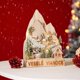 thumbnail image 1 of Adornos navideños de madera con luz LED para árbol de Navidad, decoración de escritorio para el hogar, 1 of 5