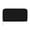 Black, variant on Leather Zipper Pocket Hand Wallet For Women And Men Travel Leather Purse Large Capacity Credit Card Holder Orange