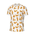 thumbnail image 6 of Wukai Cartoon Squirrel Print Men's Short-Sleeved Mesh T-Shirt,Quick-Dry Short Sleeve Workout T-Shirt-4X-Large, 6 of 8