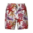 thumbnail image 4 of Lsque Mens Swim Trunks Coral Reef Pattern - Bathing Suit Compression Liner - Beach Swim Shorts Swimwear - (S-3XL) - Stretch Quick Dry -Large, 4 of 9