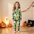 thumbnail image 5 of CAUYDY Toddler Girls Boy Halloween Pajamas Set Kids Sleepwear 2 Pcs Pjs Long Sleeve Top and Pant Sleepwear Clothes Sets,8-9 Y, 5 of 9