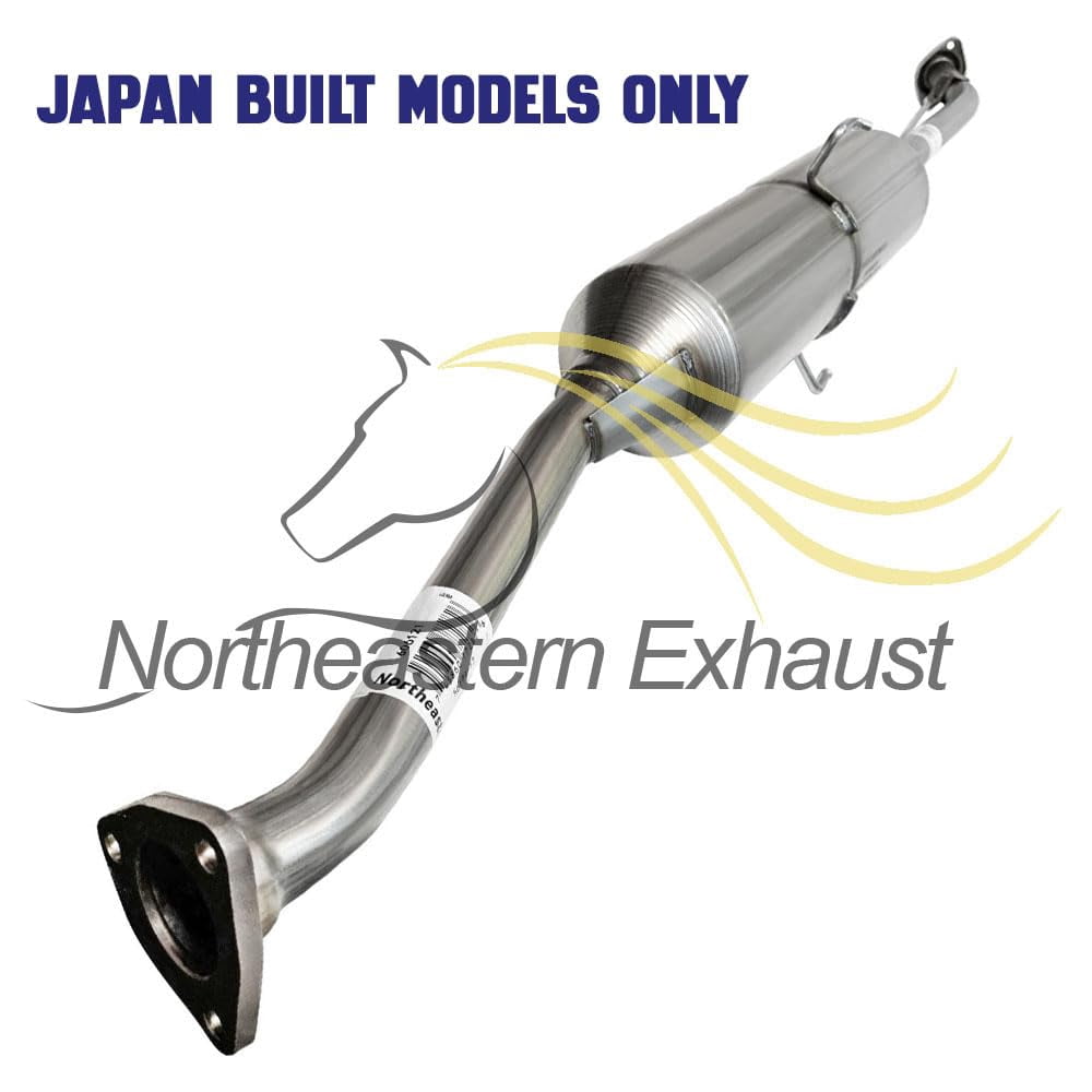 Northeastern Exhaust Resonator Muffler Exhaust Kit Fits 2005-2006 Honda CR-V 2.4L - Direct Fit | Stainless Steel