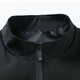 thumbnail image 5 of LpwkSSA Men's Winter Hoodless Cotton Padded Coats Zipper Warm Down Jacket Cardigan Pocket Windproof Long Sleeve Padded Coat Black L, 5 of 9