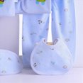 thumbnail image 5 of NOLDARES Preemie Newborn Baby Boy Girl Clothes Infant Clothing Romper Pant Outfits Set Layette Essentials 7 Pieces Set(A072-Blue), 5 of 6