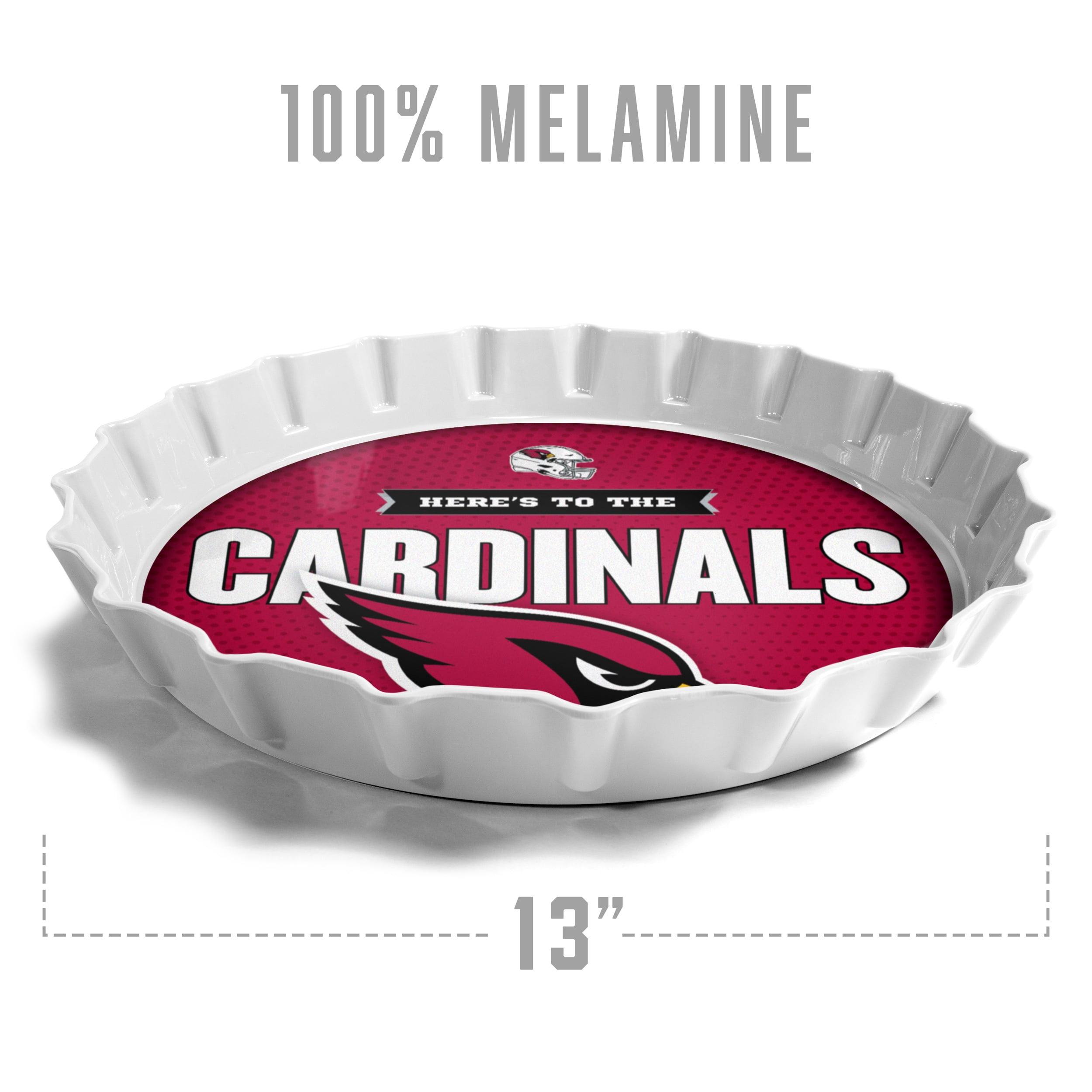 YouTheFan NFL Arizona Cardinals Bottle Cap Serving Tray