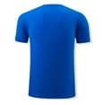 thumbnail image 6 of ZRGHAOYLQ Men Quick Dry Moisture Wicking Mens Gym Shirts Athletic T-Shirts Short Sleeve Solid Color Pullover Work Crew Neck Plus Size Work Tops Big Tall, 6 of 7