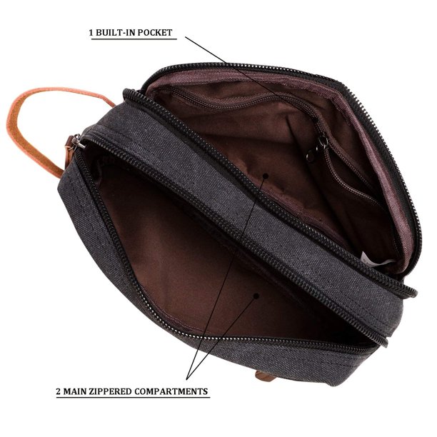 Download Reactionnx - Reactionnx Mens Travel Toiletry Bag Canvas ...