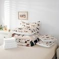 thumbnail image 4 of Queen Bed in a Bag Milk Cow Comforter Set with Sheets 7Pieces All Season Western Cow Bedding Sets with Comforter,Pillow Sham,Flat Sheet,Fitted Sheet and Pillowcase, 4 of 5