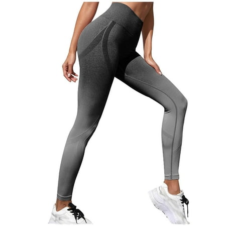 Women Yoga Pants Seamless Butt Lifting Workout Leggings High Waisted Tummy  Control Butt Lift Sport (Multicolor : Black, Size : Medium)