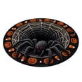 thumbnail image 2 of MInHoues 3D Optical Illusion Round Halloween Rug 40 Inch, Giant Spider Web Hole Circular Floor Mat, Non Slip Spooky Area Rug for Indoor Living Room Entryway Halloween Home Party Decor, 2 of 8