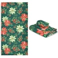 thumbnail image 7 of SKYSONIC 3 Pack Towel Christmas Holly Berries Cotton Bath Towel Set (1 Bath Towel, 1 Hand Towel, 1 Washcloth) for Bathroom, Super Soft and Quick Dry Towels, 7 of 7