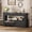 Black, variant on Fluted Entryway Table with Shoe Cabinet & Charging Ports, 59" Wood Sofa Console Table Behind Couch, 2 Flip Drawers & Open Shelf Hallway Table for Living Room, Light Oak
