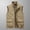 Khaki, variant on Men's Thin Workwear Vest Solid Color Vest Stand Collar Sleeveless Jacket Tank Tops