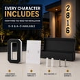 thumbnail image 5 of Solar House Number Light for Outside, 7.8-Inch LED Lighted Address Number Sign, 2000mAh Battery, IP67 Waterproof, Warm & Cool White, Auto Dusk-to-Dawn, 5 of 11