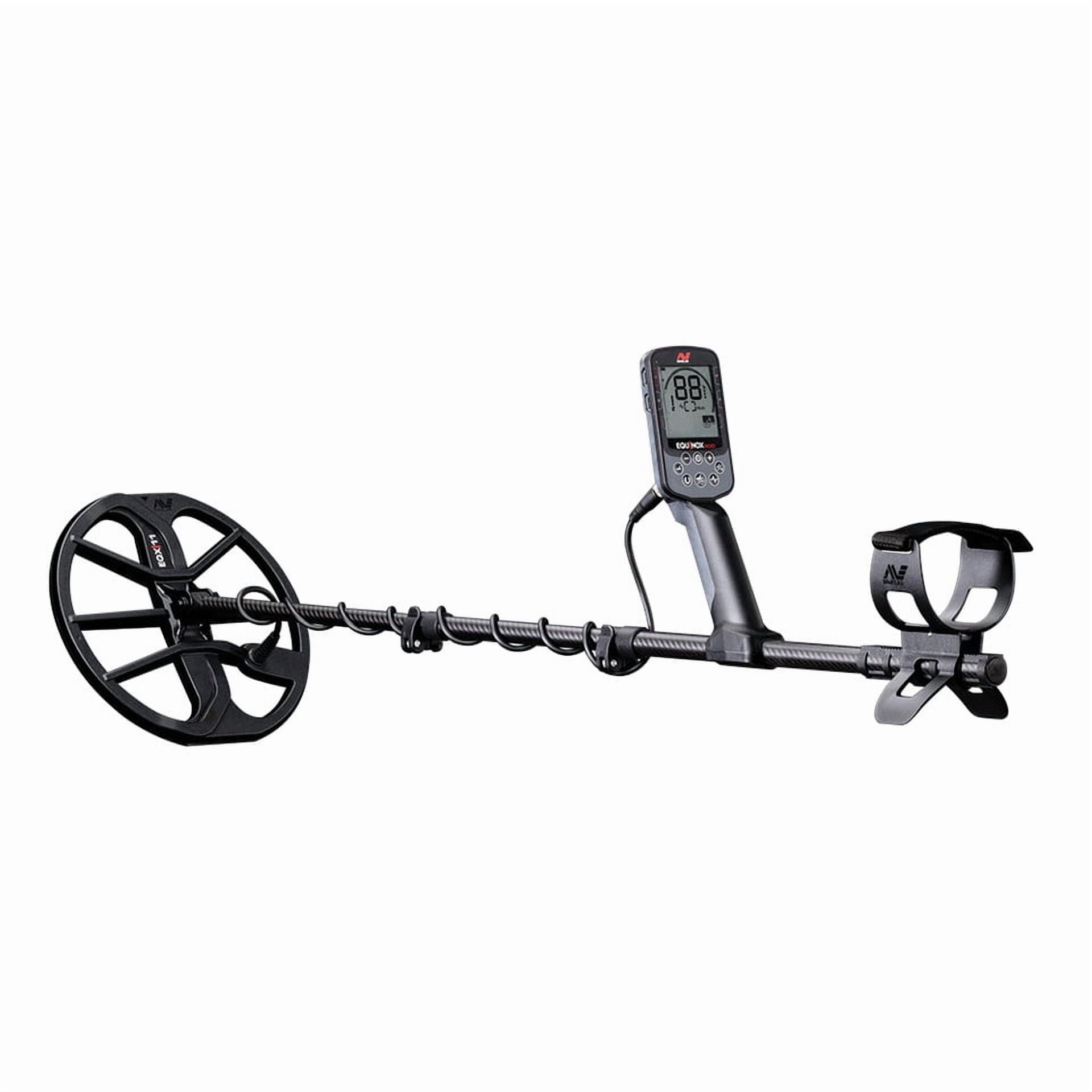 MINELAB Equinox 900 Multi-Frequency Collapsible Metal Detector for Adults Bundle with EQX 6 Coil