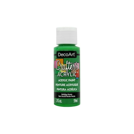 UPC: 0766218024428 | DecoArt Crafter s Acrylic Paint 2 oz. Holiday Green