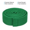 thumbnail image 3 of Unique Bargains 1.5'x5.2Ft 1.6m Polyester Taekwondo Colored Ranking Belt, Green, 3 of 5