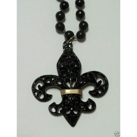 Resin Fleur De Lis - Black Gold Fleur De Lis 36