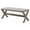Natural, variant on Best Master Fabric Upholstered Rectangle Accent Bench in Neutral Gray/Nail Heads