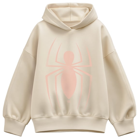 Marvel - Spider Faded Logo - Women's Oversized Fleece Hoodie Sweatshirt