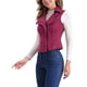 thumbnail image 4 of CHALECO CORTO SIN MANGAS DE SUEDE SINTÉTICO PARA MUJERES INSPIRADOR CHIC TALLA XS BURDEOS CLARO, 4 of 6