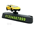 thumbnail image 2 of Runquan 1/64 Car Model Toy with Parking Number Plate Ornament Automotive Accessories Yellow, 2 of 8