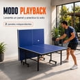 thumbnail image 4 of Mesa Ping Pong Plegable Profesional Centurfit Ruedas Tablero MDF Estructura Acero Red 2 Paletas 3 Pelotas Interior Exterior Hogar Escuela Club Oficina Recreacion, 4 of 7