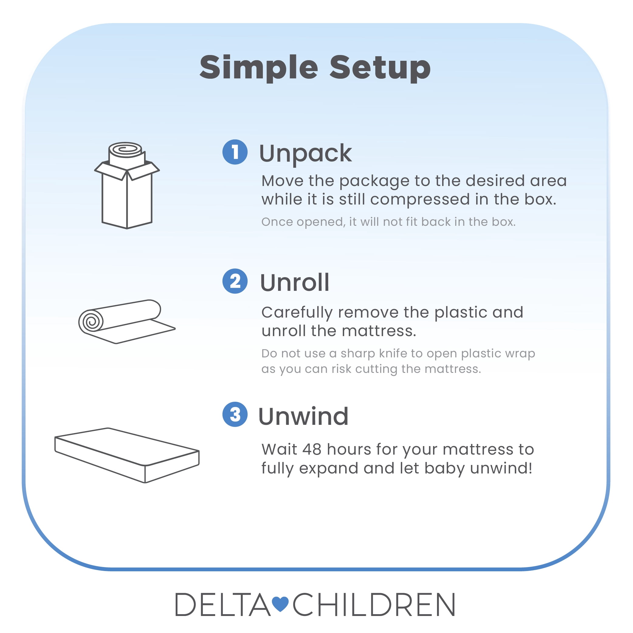 Delta Children Snooze 6 inch Memory Foam Mattress - CertiPUR-US Certified/Greenguard Gold Certified - Water Resistant, Full