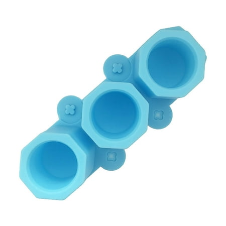 

Kitchen essentials for new home kitchen Reusable 3 Cups Silicone Tray Ice Shot Glass Mold For Resin & Frozen Whiskey Glass Ice Cubes Ice Tray CHMORA