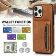 thumbnail image 6 of Nalacover Designed for Apple iPhone 15 Plus Wallet Case with Credit Card Holder - Purse Premium PU Leather Flip Kickstand Shockproof Scratch Resistant Phone Case for iPhone 15 Plus - Brown, 6 of 6