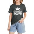 thumbnail image 4 of EnJoCho Boys Girls Graduation T-Shirt Teen Cute Grad Letter Graphic Short Sleeve Crewneck Shirt Kids Boy Girl Cotton Boys Oversized Cotton T Shirt, 4 of 6