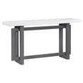 thumbnail image 4 of MODERNLUXE 59.1" Extra Long Entryway Table with Unique Triple Rectangle Design, Wood Console Table Sofa Table for Hallway, Living Room,Kitchen,Dark Grey, 4 of 8