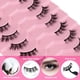 thumbnail image 3 of Pestañas postizas de media longitud Pestañas artificiales 10 pares Pestañas postizas de media longitud Pestañas postizas 3D naturales, con clip para pestañas, reutilizables, 3 of 7
