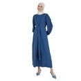 thumbnail image 2 of Indigo - Crew neck - Unlined - Modest Dress - Refka, 2 of 5