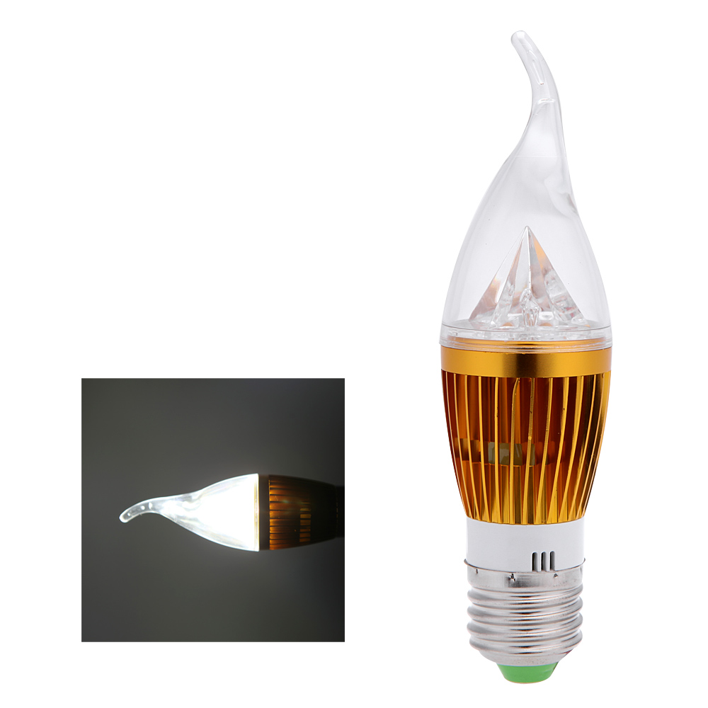 E27 8W LED Candle Light Bulb Chandelier Lamp Spotlight High Power AC85