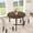 Black Walnut Brown, variant on DSstyles 31.5-Inch Industrial Style Metal Round Dining Table - Safe Rounded Corners. Thickened Legs with X-Structure. Rock- Stability. Modern Elegance