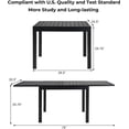 thumbnail image 3 of Grand Patio Outdoor Expandable Dining Table for 4-6 Person, Aluminum Tabletop & Steel Legs, 29.75''H, 3 of 10
