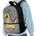 thumbnail image 3 of Uorisanigo Kids School Backpack with Padded Straps, Dinosaur Print School Bag for Boys 6-12 Year Old, Durable Lightweight Multifunctional Large Capacity Universal Fit Schools, Travel & Sports, 3 of 6