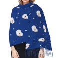 thumbnail image 5 of Shawl Wraps for Women - Moon lamb Oversized Fall Winter Fashion Blanket Scarf for Women, 5 of 6