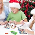 thumbnail image 4 of Tarjeta Felicitación Pintura Diamantes Kit Diy 6 Piezas Muñeco Nieve Navidad para Favores Fiesta Navideña, 4 of 9