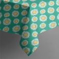 thumbnail image 4 of Green Daisy Flower Floral Pattern Rectangle Tablecloth 60"x102",Waterproof Polyester Rectangle Table Cloth, Wipeable Spillproof Polyester Tablecloth for Dining, Camping, Indoor and Outdoor, 4 of 6