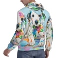 thumbnail image 6 of Naloa A Funny Little Dalmatian Puppy Men's Casual Hooded Collar Drawstring Hoodies Pullover Sweatshirts Casual Long Sleeve Shirts-4X-Large, 6 of 7