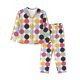 thumbnail image 1 of Balery Polka Dot Conjunto de Pijama con Estampado para Mujer, Conjunto de Dos Piezas con Manga Larga, Ropa de Dormir Suave con Bolsillos, Pijamas Cómodos-Large, 1 of 6