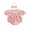 Pink, variant on Cenuakty Girl 2 Piece Outfit Lace Trim Short Sleeve Smocked Bubble Romper and Bow Headband Cute Summer Clothes