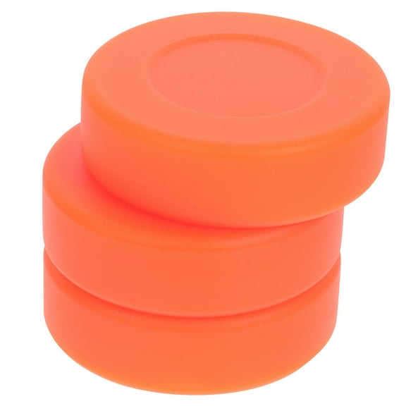 NUOLUX Associations Hockey Pucks Orange 3Pcs 2.75In