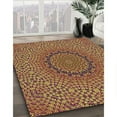 thumbnail image 3 of Ahgly Company Machine Washable Indoor Rectangle Transitional Brown Red Area Rugs, 5' x 8', 3 of 7
