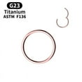 thumbnail image 1 of G23 Titanium Gold Color Small Circle Nose Rings Men Women Ear Clips Hoop Tragus Cartilage Piercing Body Jewelry Sexy Lip Ring, 1 of 5