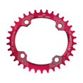 thumbnail image 1 of Greeniant ancho estrecho ovalado 38T para bicicleta 104BCD platos y bielas para bicicleta de montaña Ciclismo Rojo 38T, 1 of 6