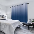 thumbnail image 2 of Nanqianyi Blue Ombre Blackout Curtains with Grommet, Room Darkening Window Drapes for Living Room/Bedroom,2 Panels, 52x63 inches, 2 of 8