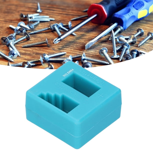 Magnetizador De Cabeza De Destornillador, Magnetizador Desmagnetizador Magnetizador Pequeño Y Portátil Herramienta De Desmagnetización De Material ABS Para Productos